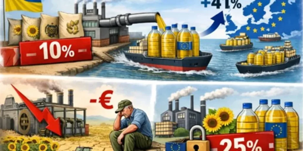 Іспанські переробники бідкаються, що втратили переваги перед українською олією (Фото: Іспанська аграрна асоціація молодих фермерів ASAJA)